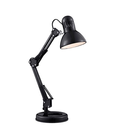 Searchlight Desk Partners - Shiny Black Hobby Table Lamp