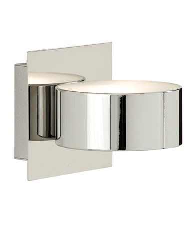 Searchlight Single Wall Light - Mirrored Chrome & Glass