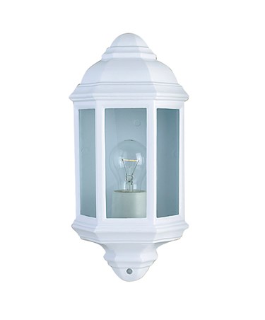 Searchlight Outdoor & Porch Flush Wall Light - White - Ip44