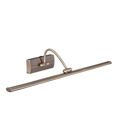 Searchlight Led Picture Light - Antique Brass - Arched Arm - Adjustable