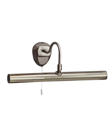 Searchlight Pull Cord Picture Light - Antique Brass - Adjustable Knuckle Joint