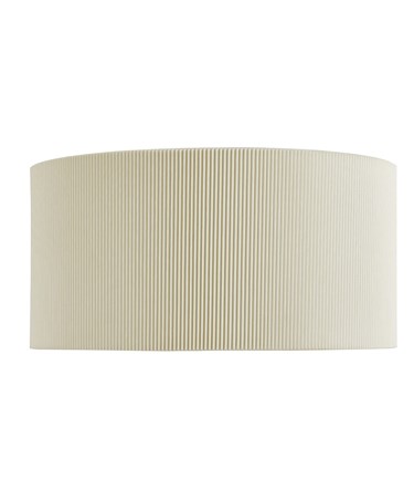 Searchlight Drum Pleat Wall Light - Cream Pleated Shade & Frosted Glass