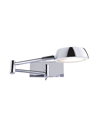 Searchlight Adjustable Swing - Arm Wall Light - Chrome