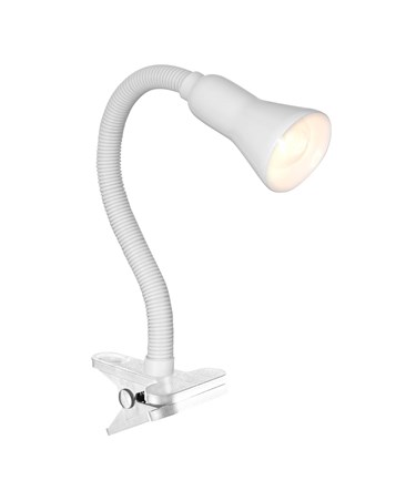 Searchlight Desk Partners - White Flex Clip Task Lamp