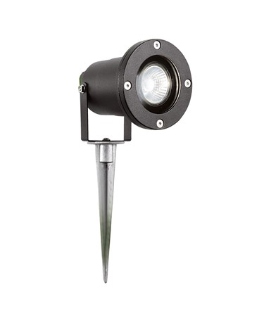 Searchlight Outdoor Directional Spike Light - Black Aluminium