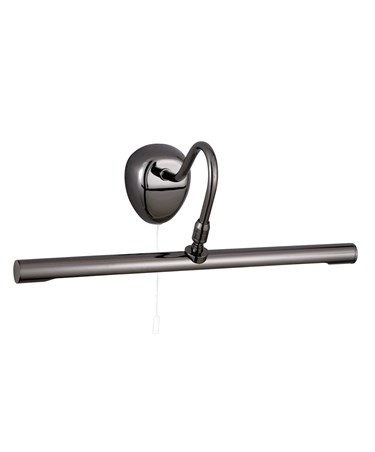 Searchlight Led Picture Light - Black Chrome - Pull Cord Switch