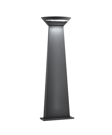 Searchlight Outdoor LED Semi-Circle Post Light - Dark Grey - 800Mm - Ip44