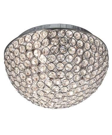 Searchlight Chantilly Ceiling Light - Chrome - Crystal
