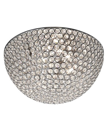 Searchlight Chantilly Ceiling 3 Light - Chrome - Crystal