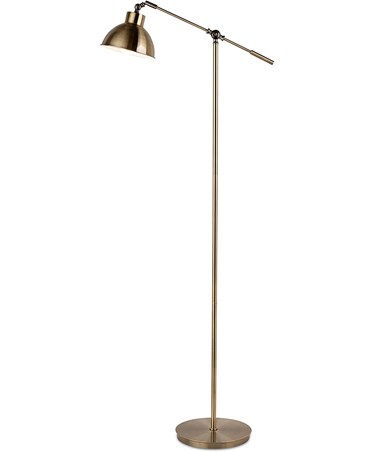 Antique Brass Cantilever Floor Lamp