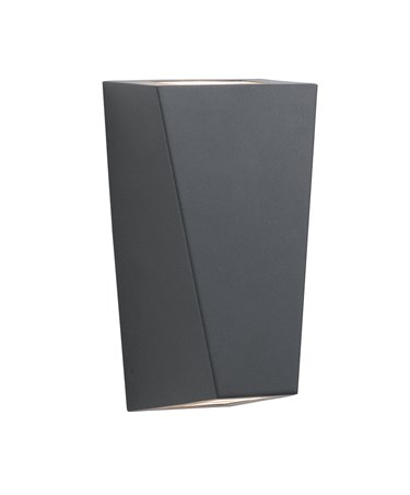 Searchlight Outdoor & Porch Wall Light - Black 2 Light - Ip44