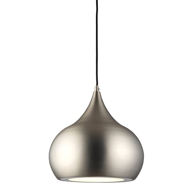 Endon Brosnan Pendant Ceiling Light - Nickel Plate
