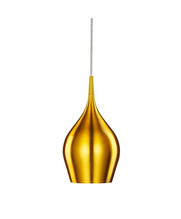 Searchlight Vibrant Bell Shaped Pendant Light - Gold