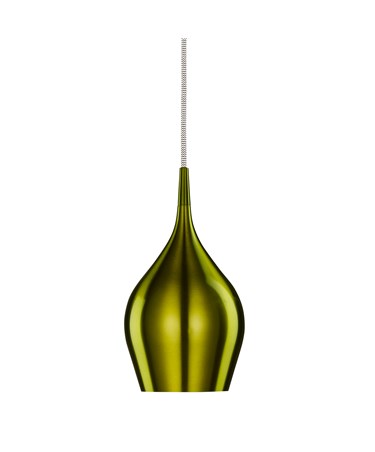 Searchlight Vibrant Bell Shaped Pendant Light - Green