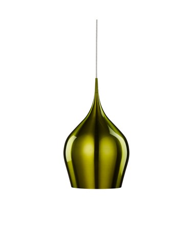Searchlight Vibrant Bell Shaped Pendant Light - Green - Large