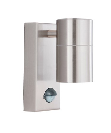 Searchlight Outdoor & Porch Wall Light - Stainless Steel - Motion Sensor
