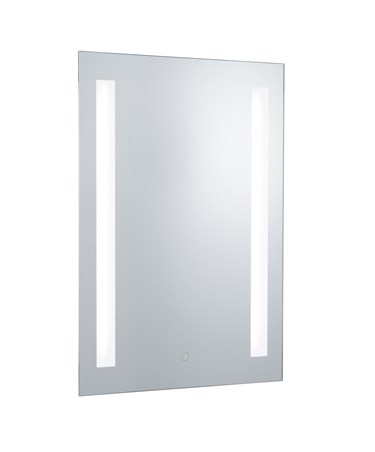 Searchlight Bathroom Mirror - 2 Light - Touch Sensor - Shaver Socket - Ip44