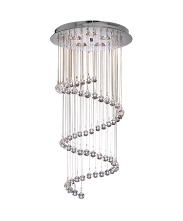 Searchlight Hallway Light Fitting - Chrome With Crystal Balls