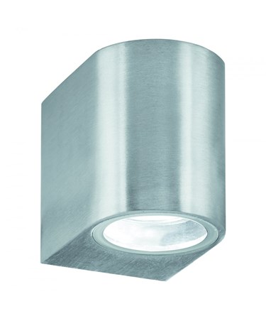 Searchlight Outdoor & Porch Wall Downlight - Satin Silver - Ip44