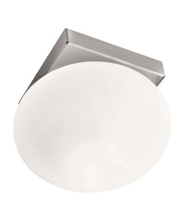 Searchlight Recessed Downlight With Oval Opal Cube Glass