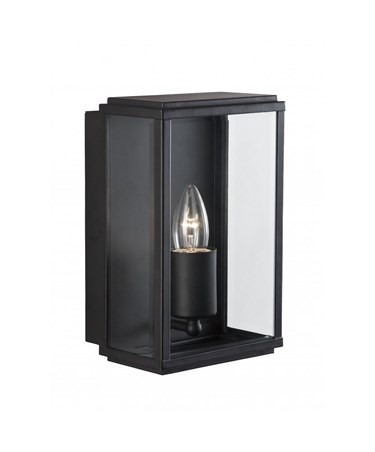 Searchlight Outdoor Wall & Porch  Light - Black Rectangle Box - Candle