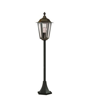 Searchlight Alex Traditional Outdoor Post Lamp - 1 Light - Black