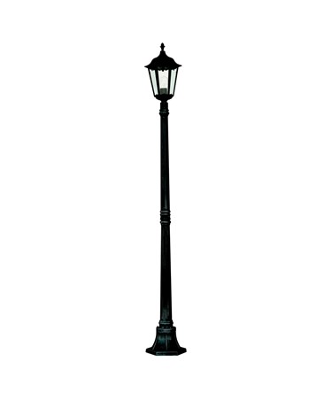 Searchlight Alex Traditional Outdoor Post Lamp - 1 Light - Black