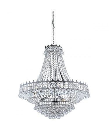 Searchlight Versailles 13 Light Clear Crystal Chandelier - Chrome - 82Cm Dia Searchlight Versailles 13 Light Clear Crystal Chandelier - Chrome - 82Cm Dia