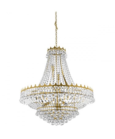 Searchlight Versailles 13 Light Clear Crystal Chandelier - Gold - 82Cm Dia Searchlight Versailles 13 Light Clear Crystal Chandelier - Gold - 82Cm Dia