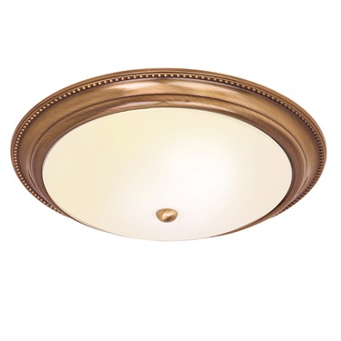Endon Atlas Flush Ceiling Light - Antique Brass Endon Atlas Flush Ceiling Light - Antique Brass