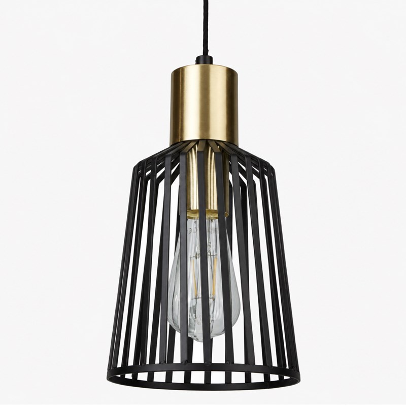 Bird Cage Black and Gold Frame Pendant Light Bird Cage Black and Gold Frame Pendant Light