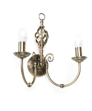 Kingswood Barley Twist Traditional Wall Light