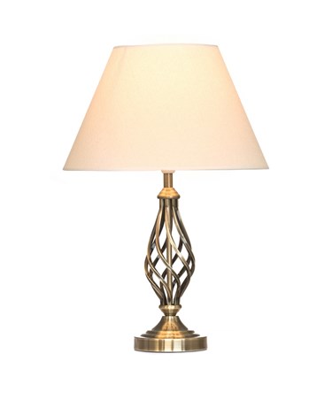 Kingswood Barley Twist Traditional Table Lamp and Shade Kingswood Barley Twist Traditional Table Lamp and Shade