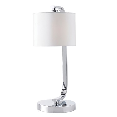 Endon Canning Touch Control Table Lamp - Chrome Plate - White Shade