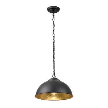 Endon Colman Modern Metal Pendant Light - Matt Black Endon Colman Modern Metal Pendant Light - Matt Black