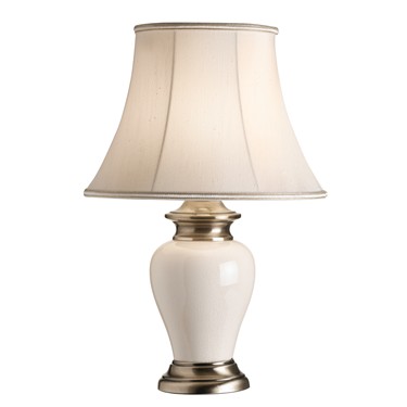 Endon Dalston Traditional Style Antique Brass & Ceramic Table Lamp - Base Only