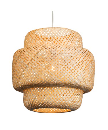 Rattan Sand Large Ceiling Light Lamp Shade 45cm Easy Fit Pendant Shade Only