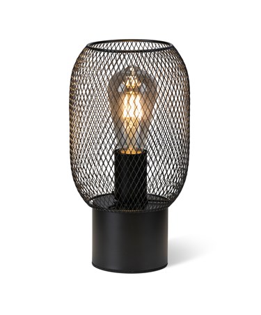Ringtown Modern Black Wire Mesh Industrial Style Table Lamp