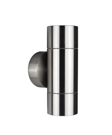 Elipta Compact Up & Down Stainless Steel Outdoor Wall Light Gu10