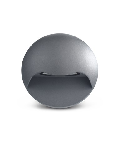 Elipta Gemini Modern Outdoor Downlighter Wall Light - Warm White LED - Graphite