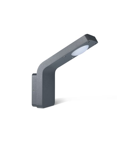 Insika Modern LED Outdoor Wall Light - Graphite Grey - Warm White