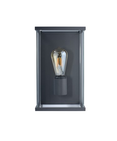 Elipta Kensington Modern Outdoor Wall Light - E27 - Graphite