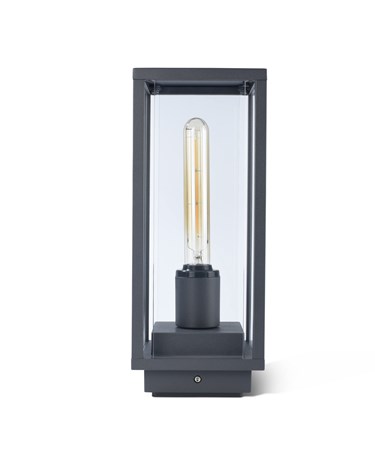 Elipta Kensington Modern Outdoor Post Light - E27 - Graphite Grey Elipta Kensington Modern Outdoor Post Light - E27 - Graphite Grey