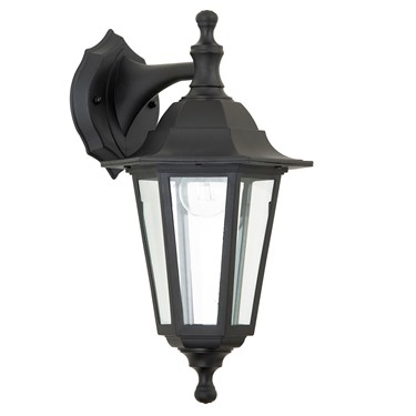 Endon Bayswater 60W Traditional Outdoor Wall Light - Black - IP44