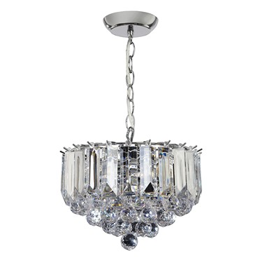 Endon Fargo Pendant Ceiling Light - Small - Chrome