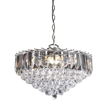 Endon Fargo Pendant Ceiling Light - Large - Chrome