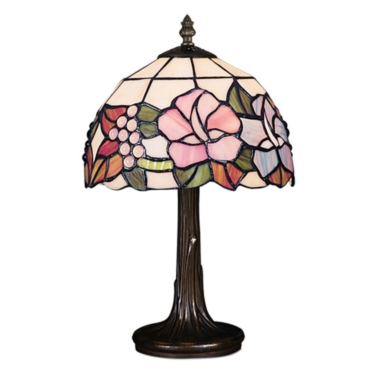 Lily Small Tiffany Style Stained Glass Traditional Table Lamp