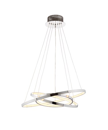 Endon Kline LED 3 Ring Pendant Ceiling Light