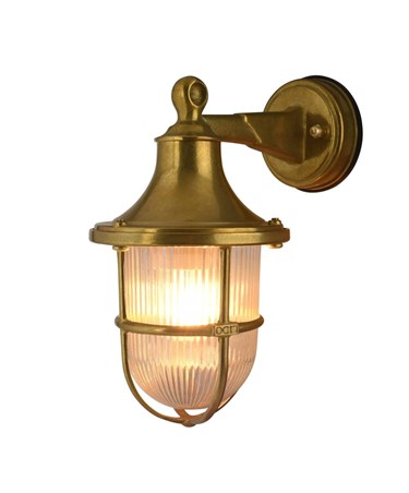 Elipta Greenwich Outdoor Wall Lantern Light - Solid Brass