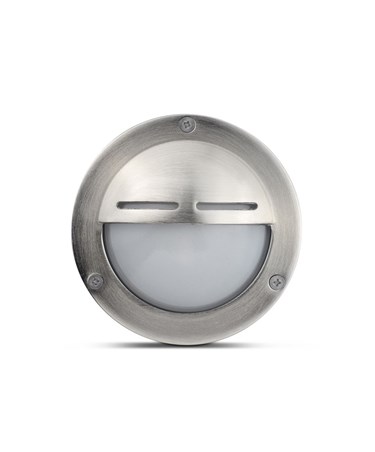 Elipta Chatham Eyelid Outdoor Wall Light - Solid Brass, Nickel Plated Finish